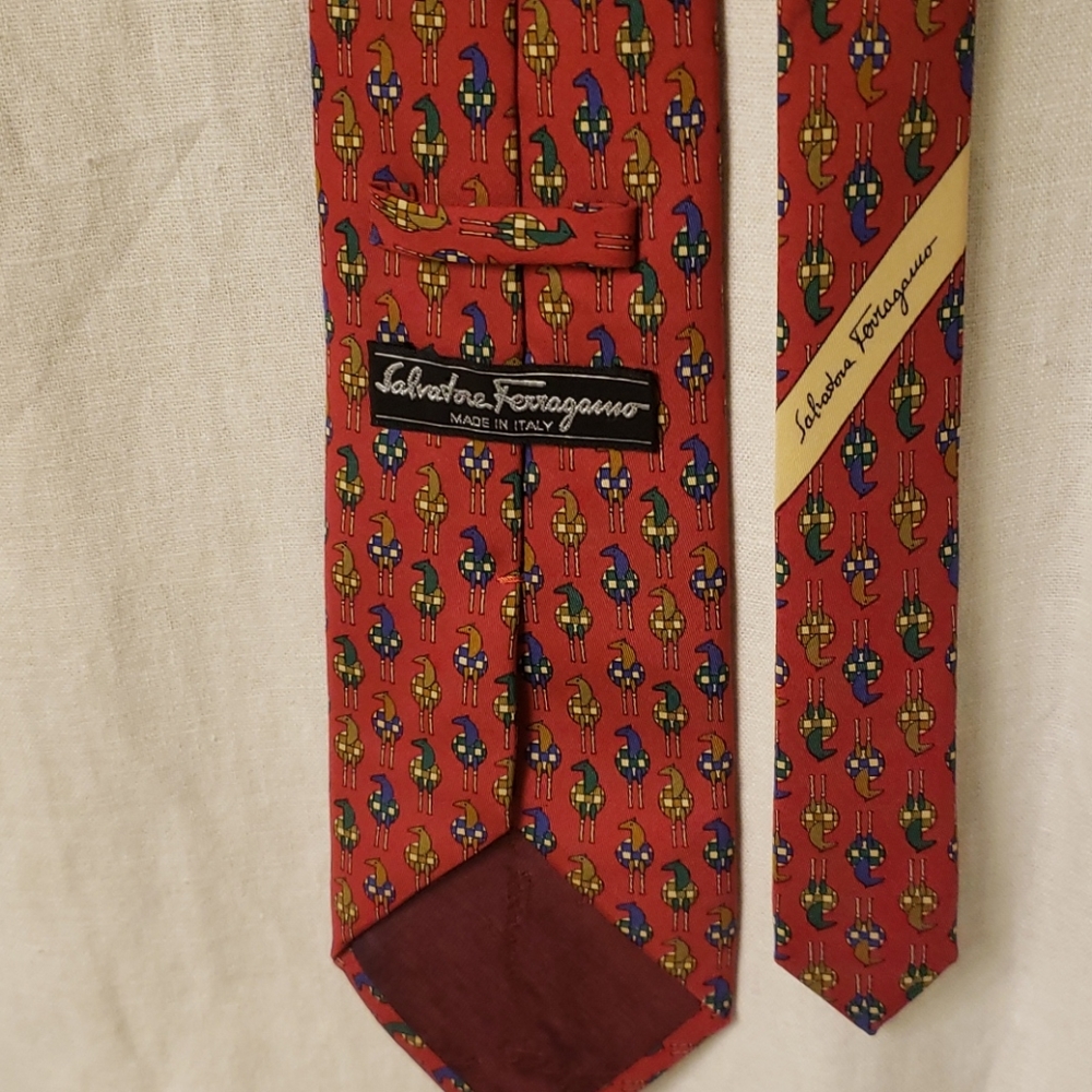 Salvatore Ferragamo 100% Silk Tie
